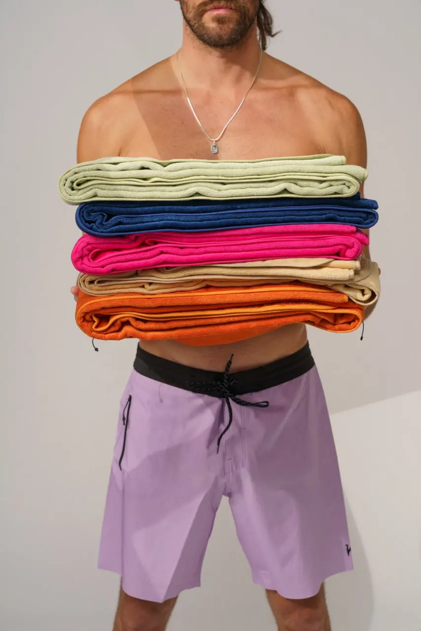 Futah - Ericeira Neon Pink Terry Towel (11)