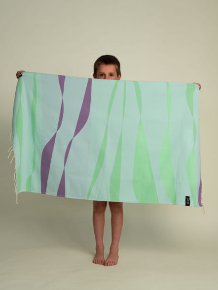 Sea Storm Hellblaues Kinderhandtuch