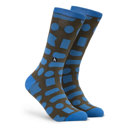 Big Shells Blue Green Socks 