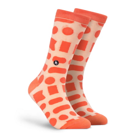 Big Shells Coral Socks 