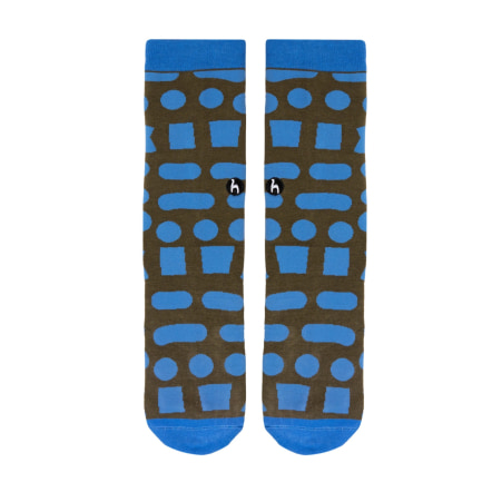 Big Shells Blue Green Socks  (2)