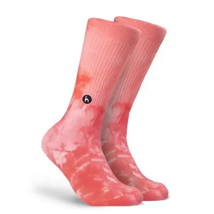 Tie Dye Coral Socks