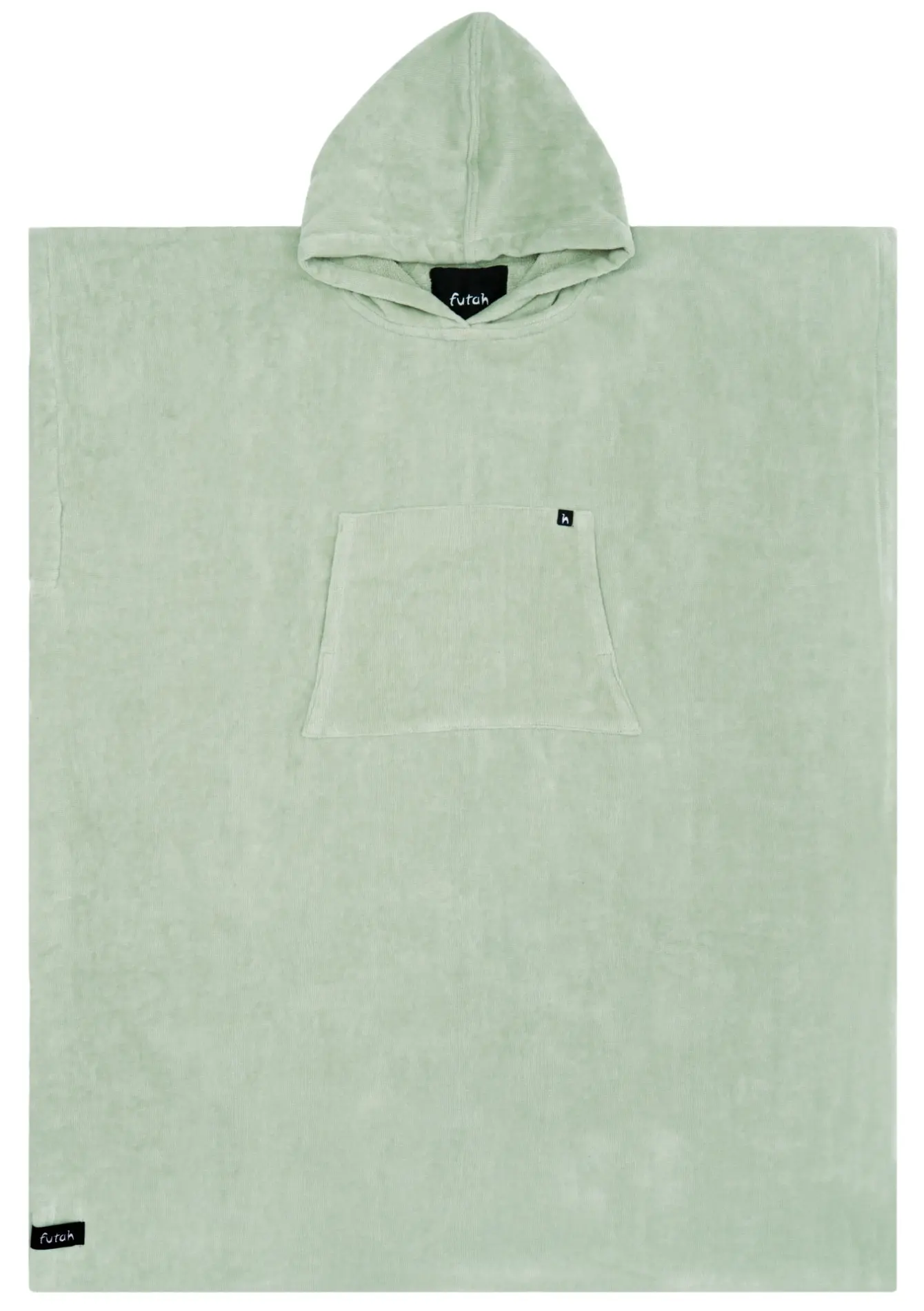 Futah - Ericeira Green Terry Poncho (1)