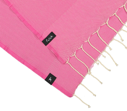 Ericeira Hot Pink Beach Towel (2)
