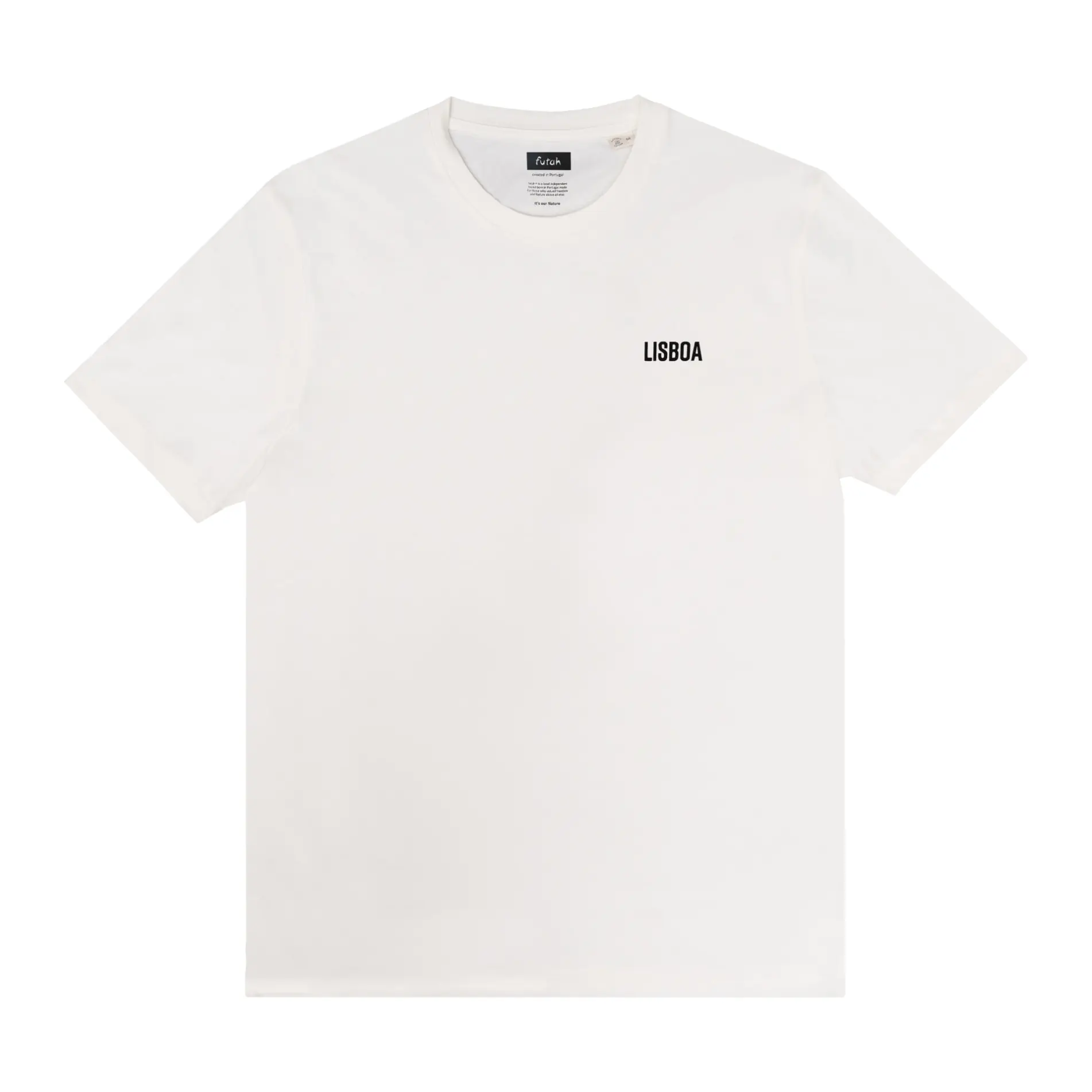 Futah - White Organic Cotton T-Shirt - Lisboa (1)