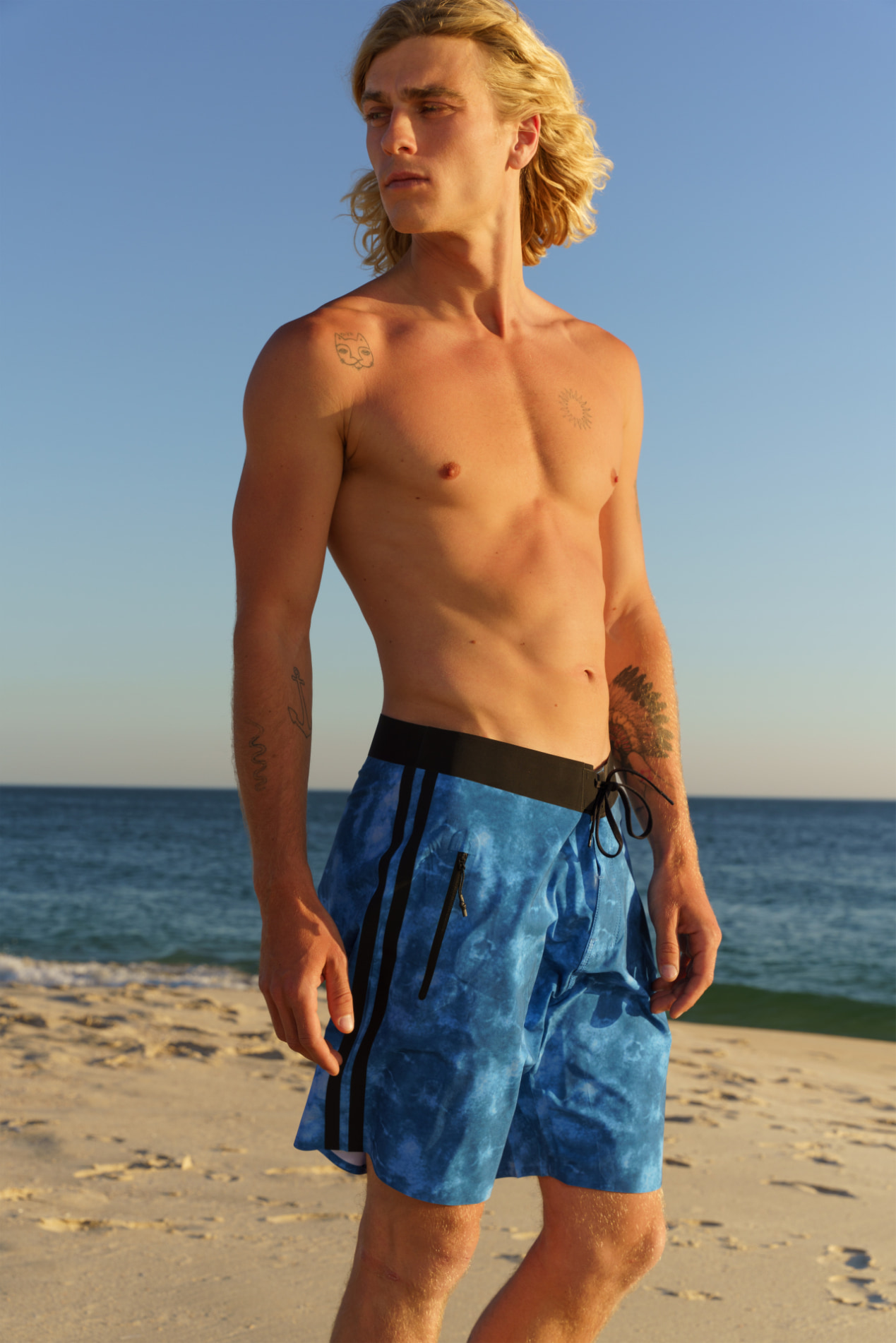 Futah - Tie Dye Ocean Blue Boardshorts (8)