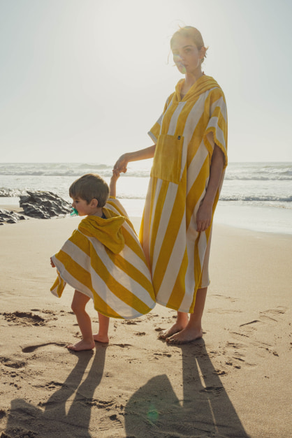 Bedu Mustard Baby Poncho (2)