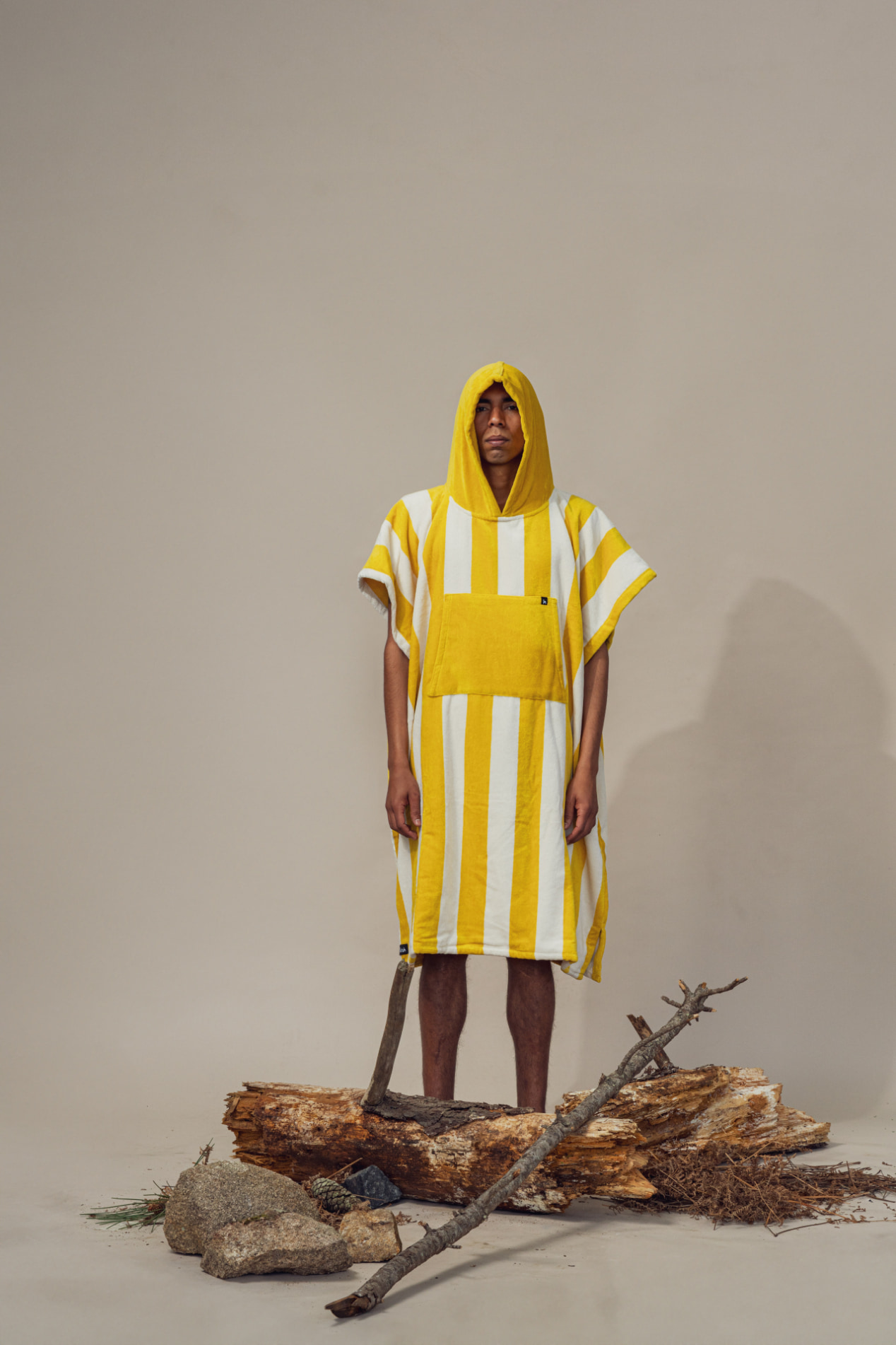 Futah - Bedu Mustard Terry Poncho  (2)