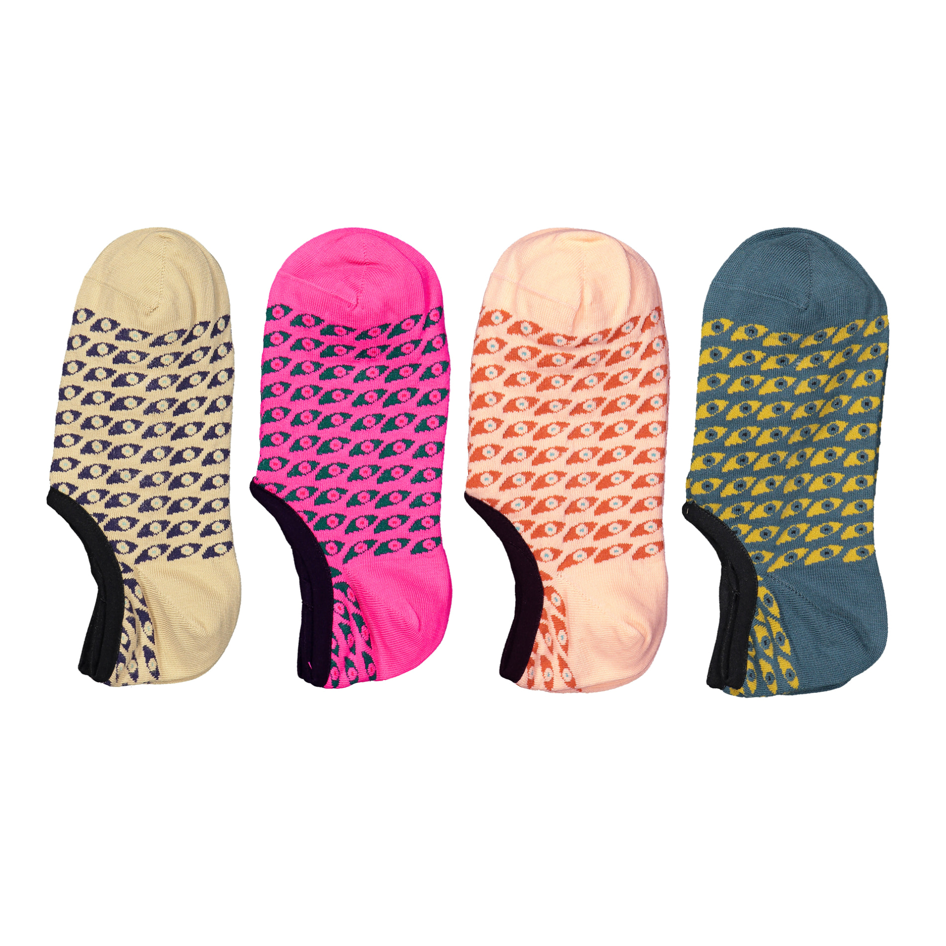 Futah - 4-Pack Daintree No Show Socks (1)