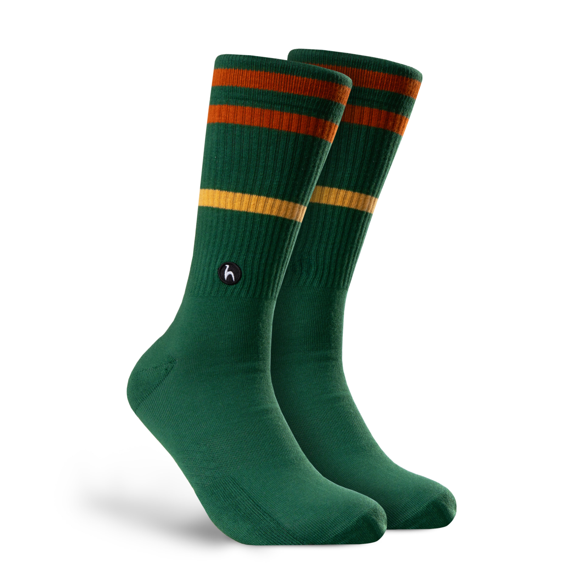 Futah - Stripes Green Clay Socks (1)