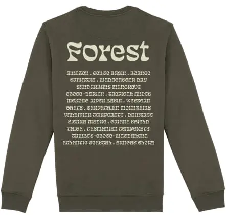 Futah Organic Cotton Sweatshirt - Forest