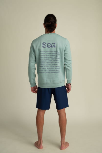 Organic Cotton Sweatshirt - Sea