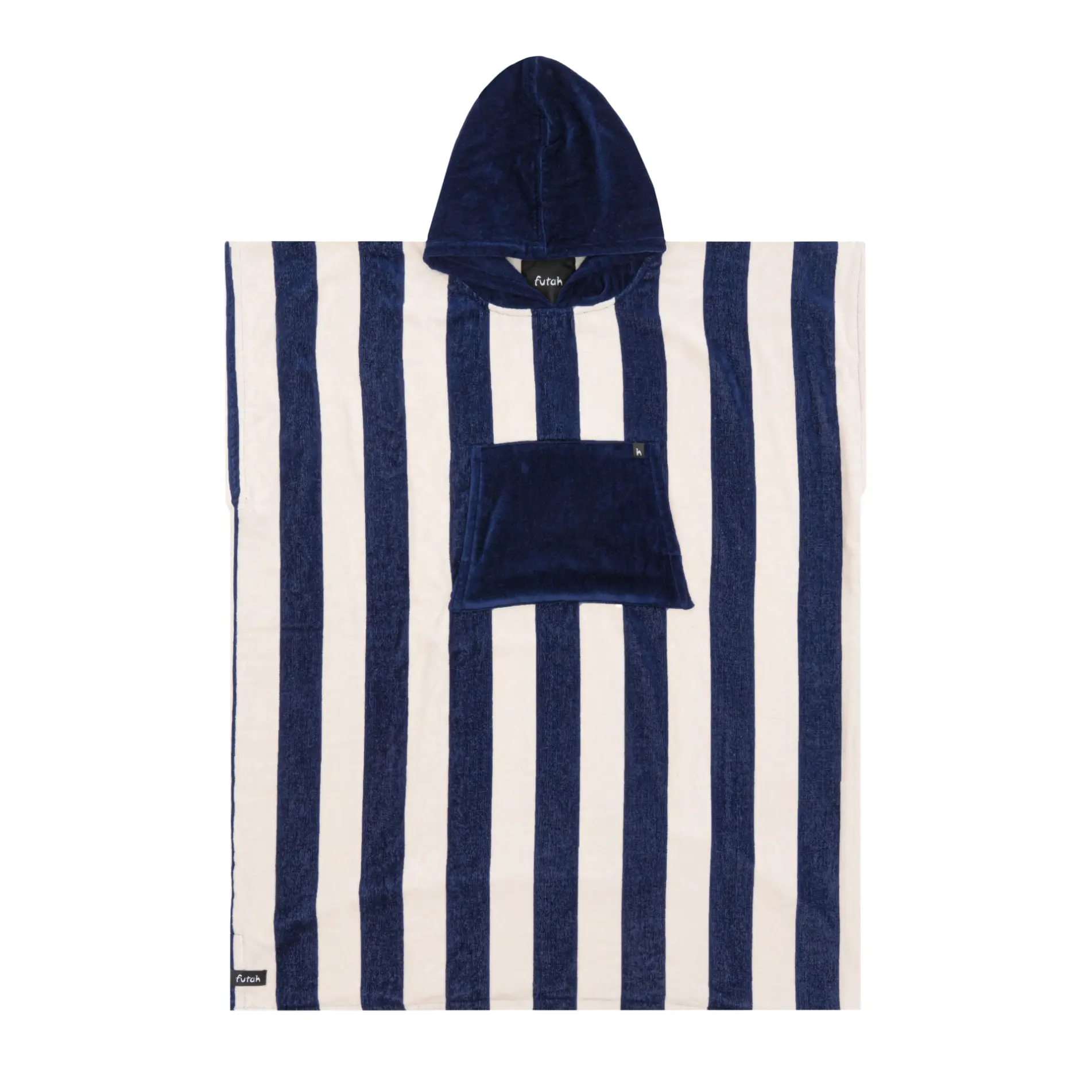 Futah - Bedu Blue Terry Poncho (1)