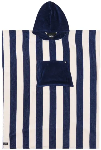 Bedu Blue Terry Poncho