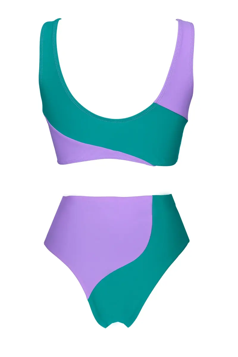 Futah - Aether Green & Violet Bikini Top (6)
