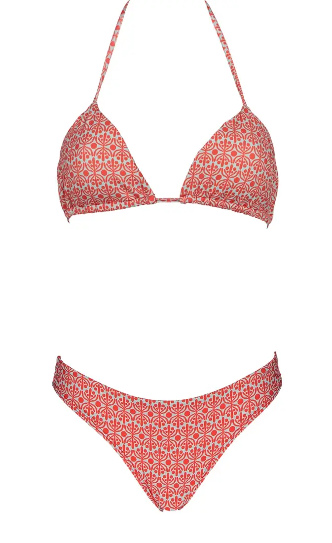 Futah - Flora Aquatic & Coral Bikini Triangle (1)