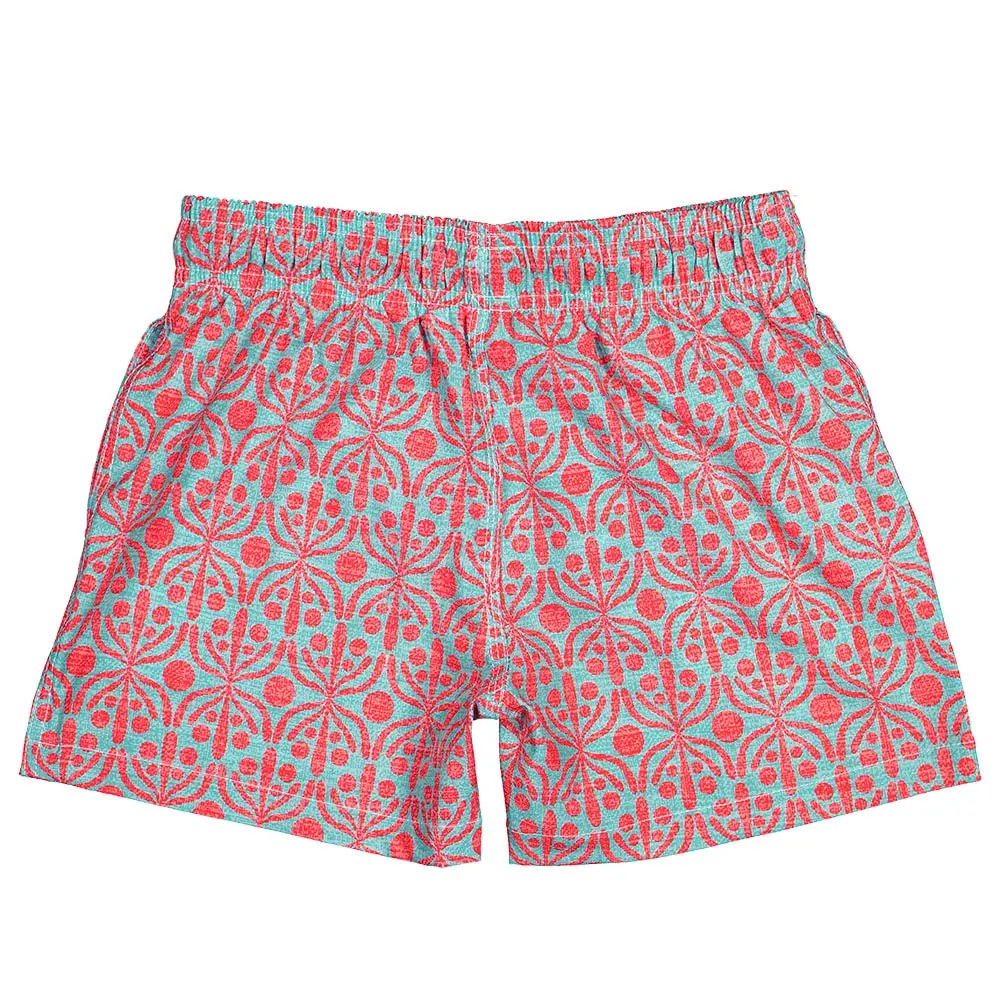 Futah - Flora Aquatic & Red Kids Swimshorts (5)