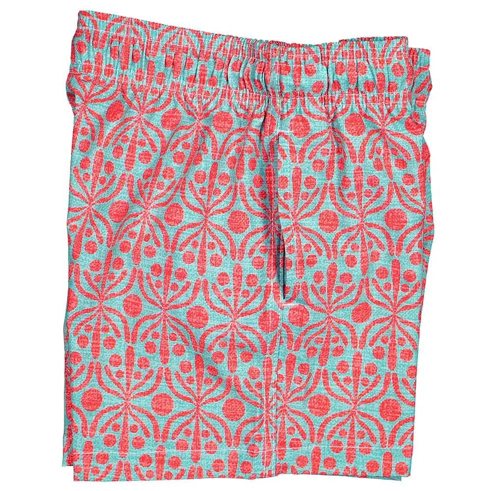 Futah - Flora Aquatic & Red Kids Swimshorts (7)