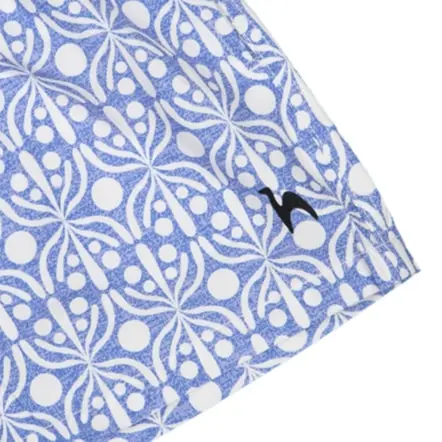 Flora Blue & White Kids Swimshorts (2)