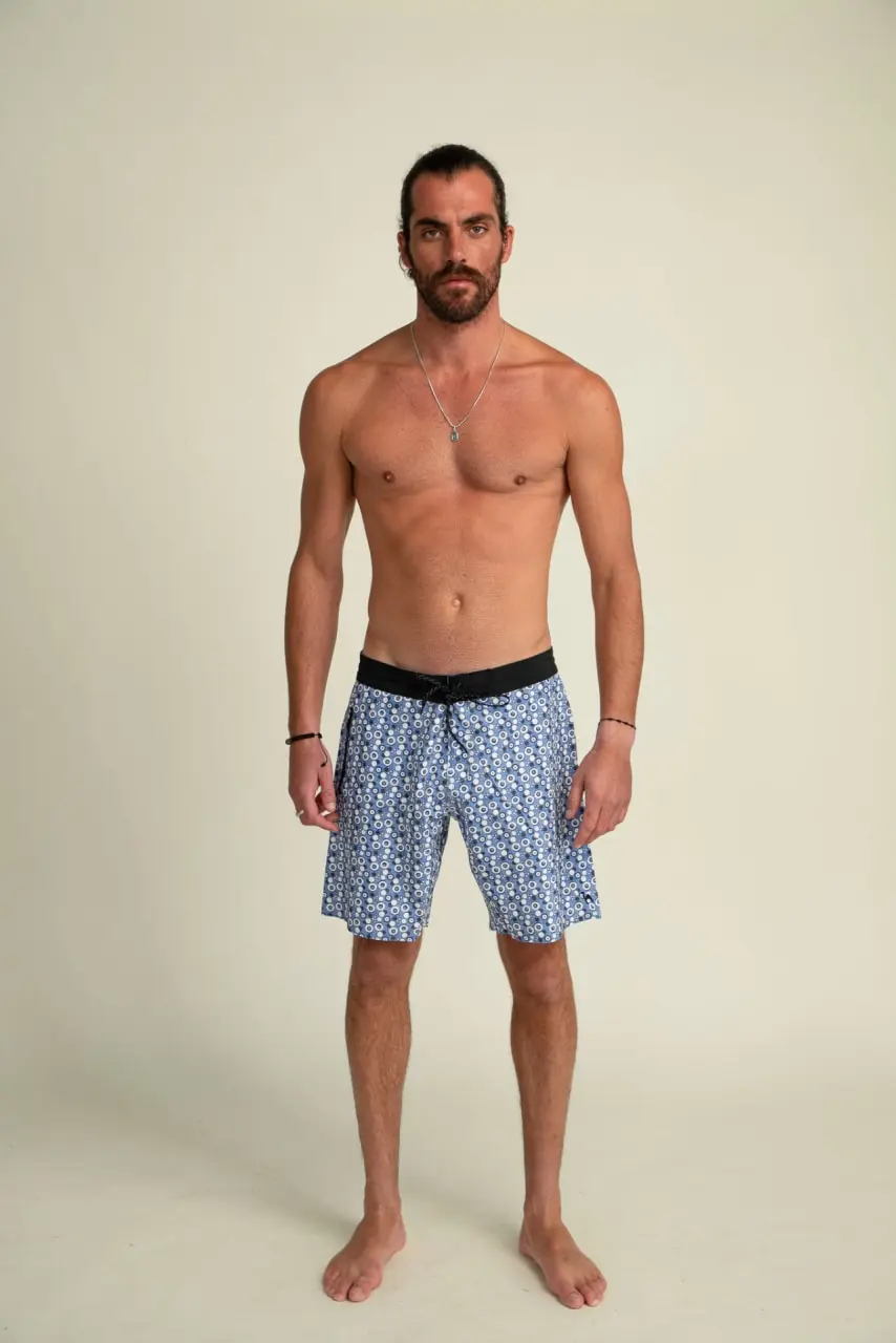 Futah - Vortex Blue & White Boardshorts (1)