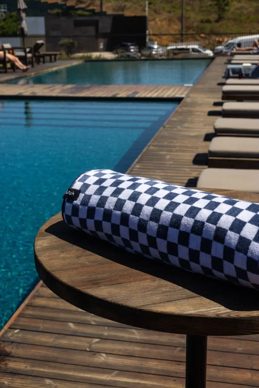 Futah - Chess Blue Terry Towel (3)