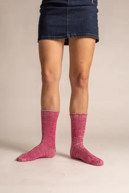 Bamboo Pink Socks