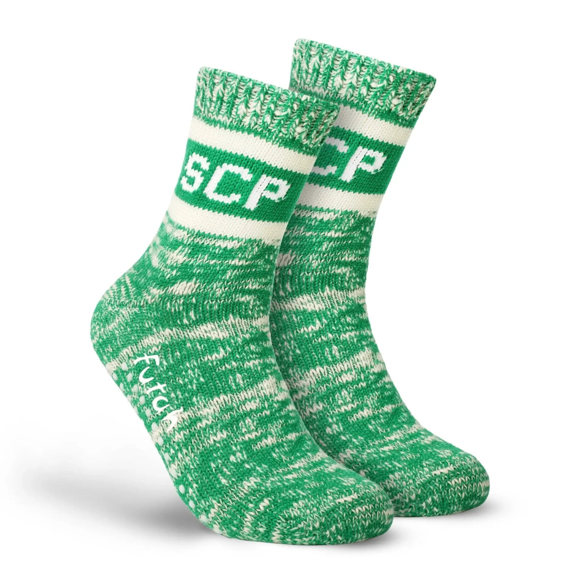 Futah - Sporting Green Flamé Cotton Socks SCP (1)