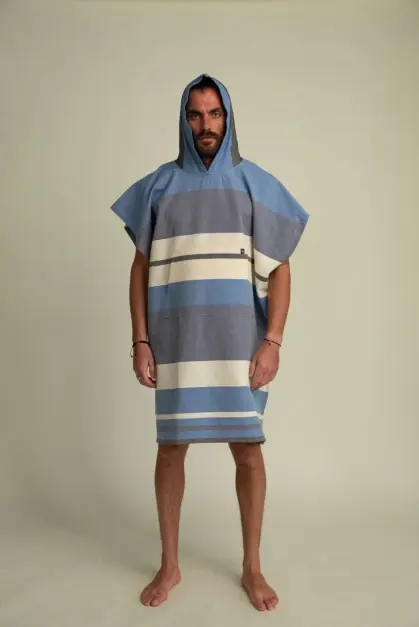 Papua Blue Adult Poncho (2)