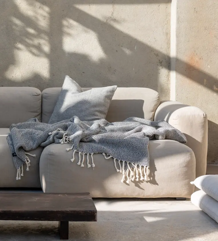 Futah - Ericeira Grey Blanket (4)